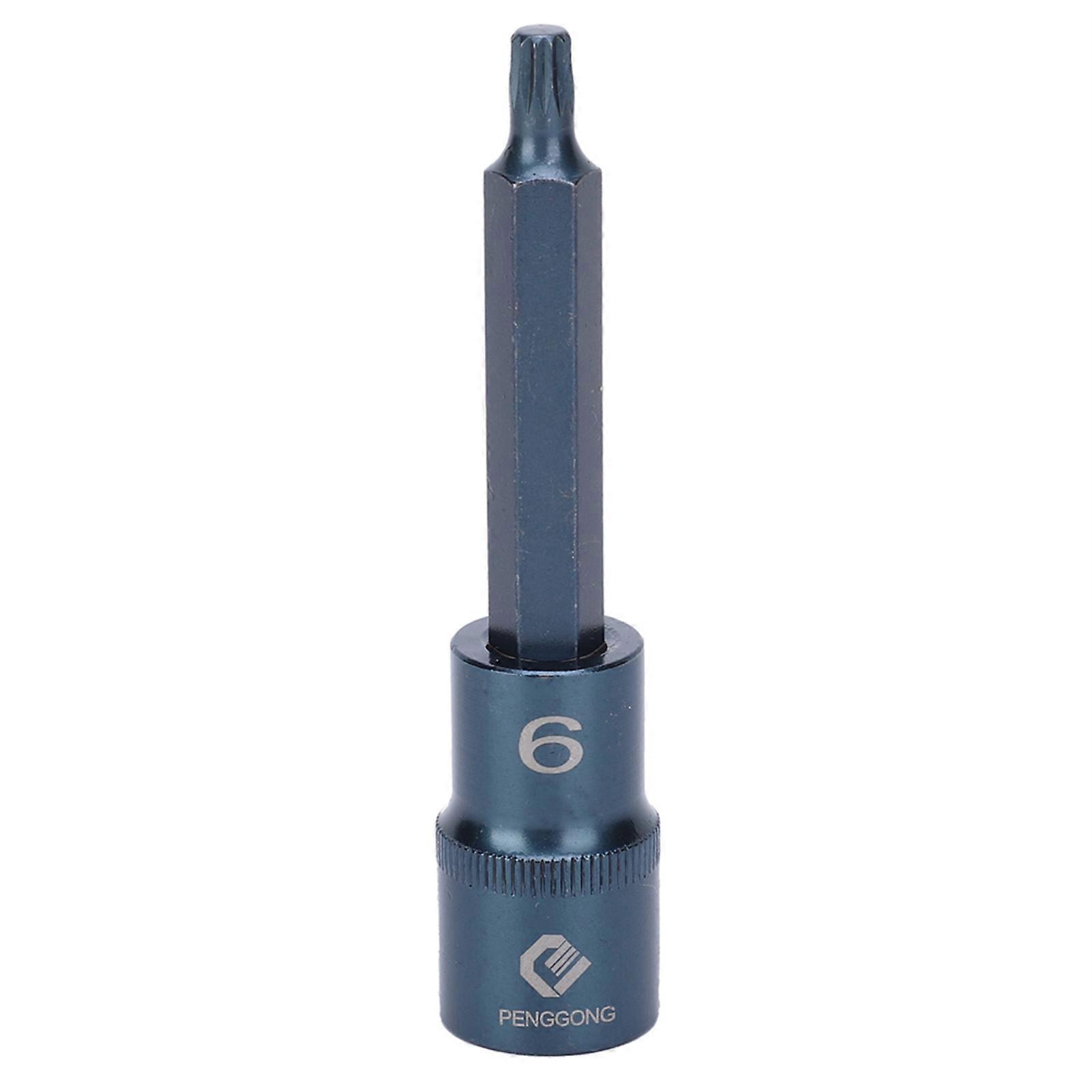 Socket Bit 12Side S2 Alloy Steel RustProof Pneumatic Electric Quick Wrench Tool Hardware