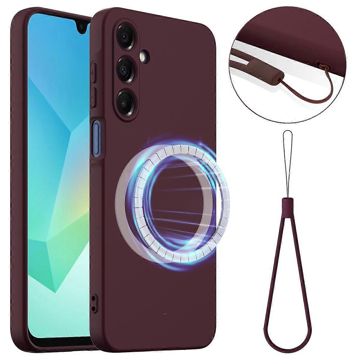 For Samsung Galaxy A17 5G Galaxy A17 Case Compatible with MagSafe Anti-Drop Liquid Silicone Phone Co