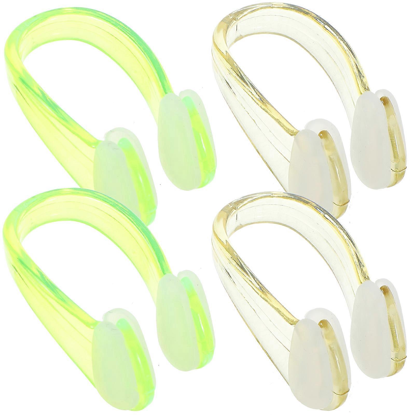 4Pcs Silicone Nose Clip Universal Swimming Plug for Adults Small Swim Nose Clip