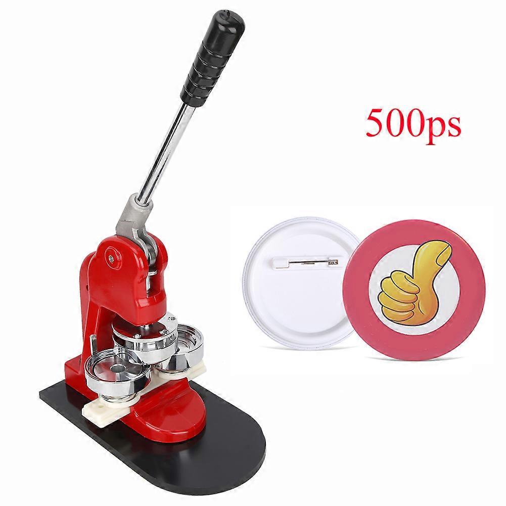 58mm Badge Making Machine Ergonomic Button Maker Pressing Machine with Consumable