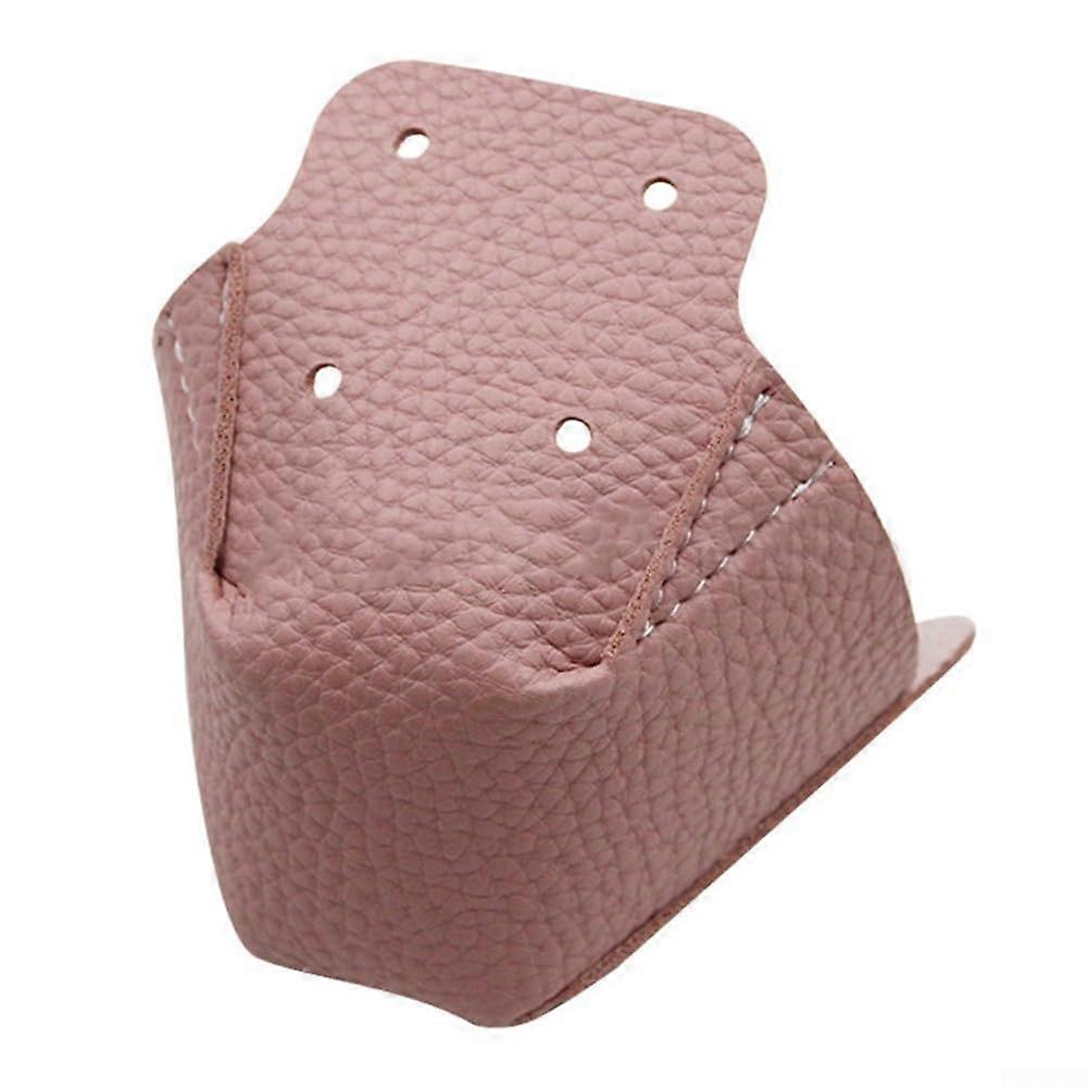 2 x Inline Skate Toe Guards,  Leather Protectors for Effective Scratch Protection (Pink) Rose