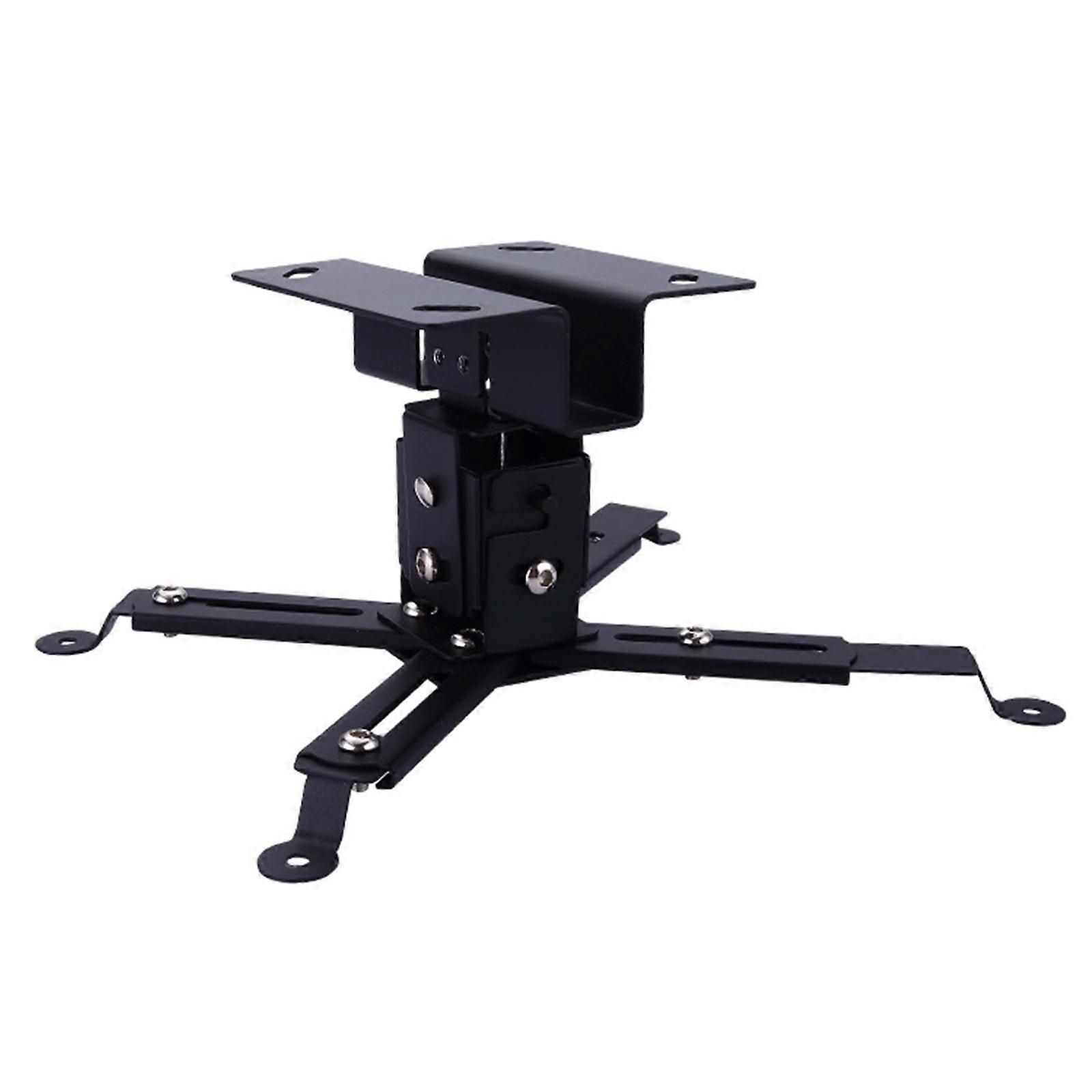 Projector Mounting Bracket with Cable Management, 43-65cm Projector Ceiling Mount Wall Bracket, 15kg Weight Bracket  Black
