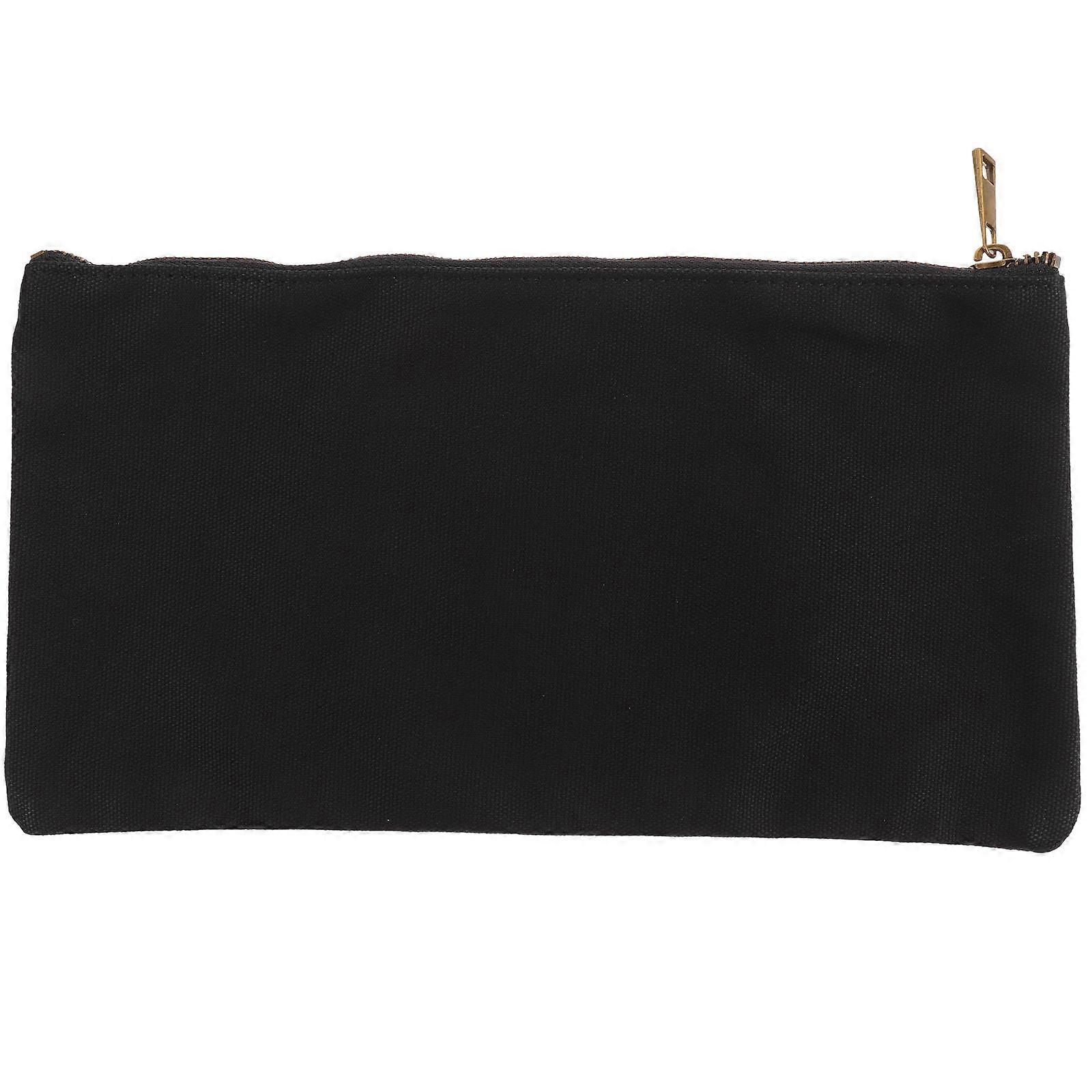 Compact Canvas Tool Bag Multi Purpose Zippered Pouch for Electricians Portable Storage Organizer for Crafts Travel Accessories for Cars Trucks Garages