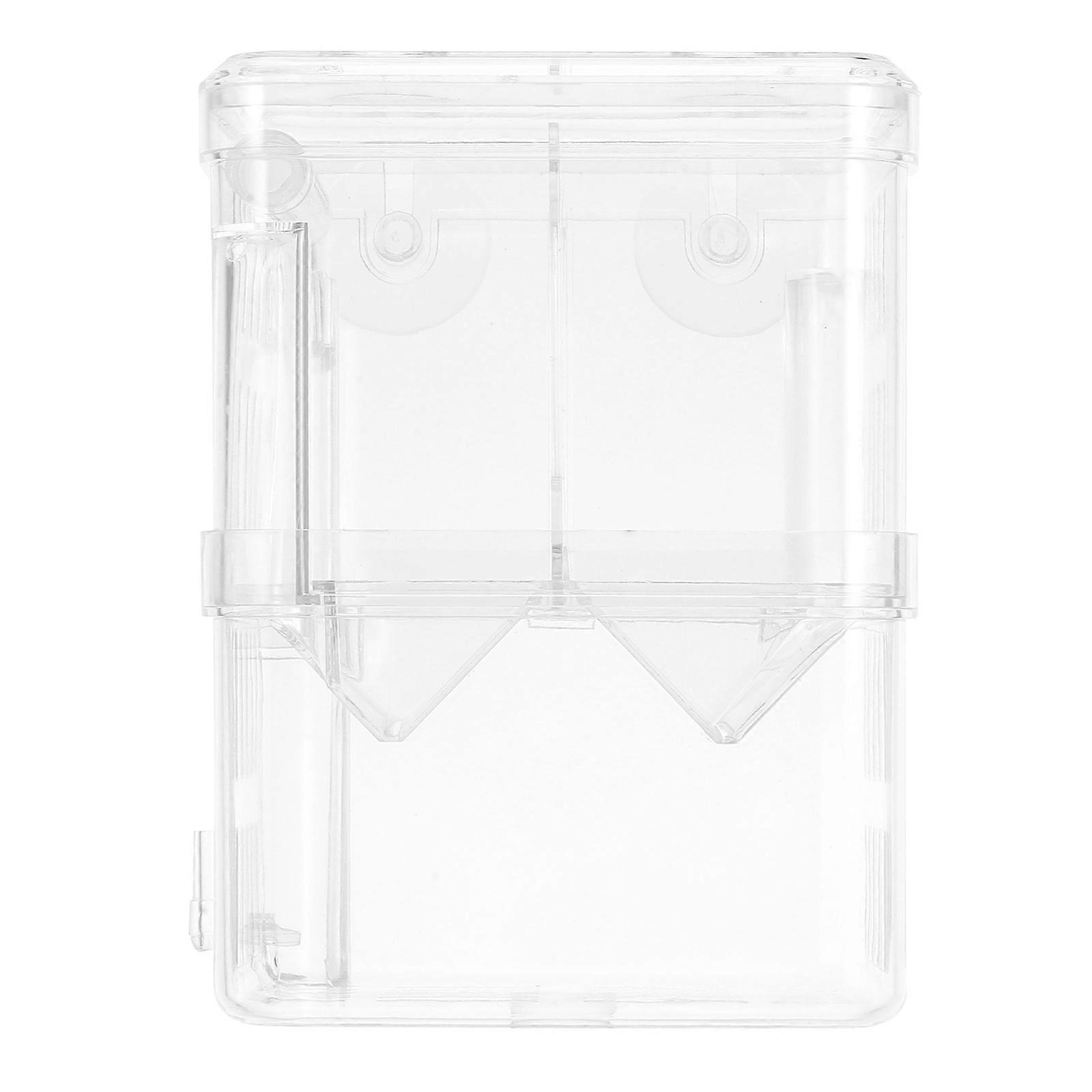 Double Layer Transparent Fish Breeding Box with Suction Cups for Betta, Shrimp, and Fish – Durable Aquarium Isolation Tank for Safe Hatching and