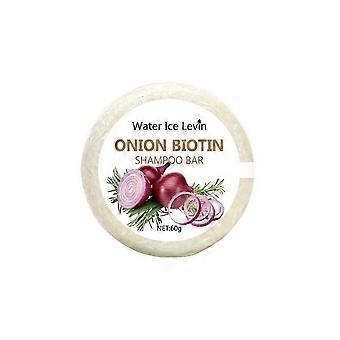 Shampoing en barre à l'oignon et à la biotine, hydratant et apaisant, pour tous types de cheveux
