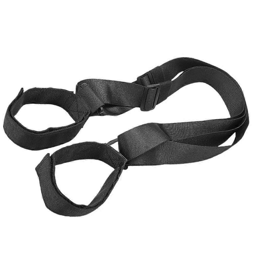 אורך מתכוונן סנובורד רצועת כתף סקי ספורט תחבורה 60X3.8X0.2 ס"מ צמת פלסטיק 1 סט