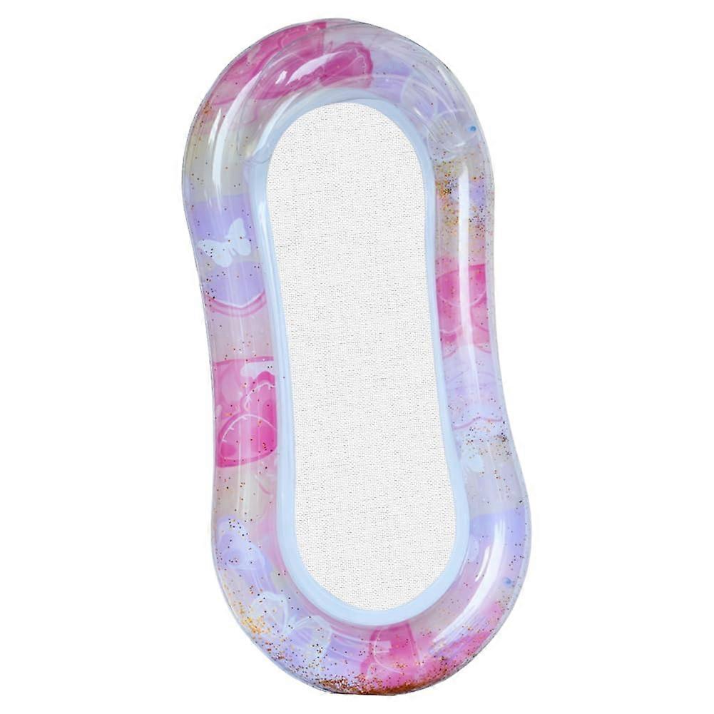 PVC inflatable pool float chair floating seat for pool beach resort lightweight pool raft pink