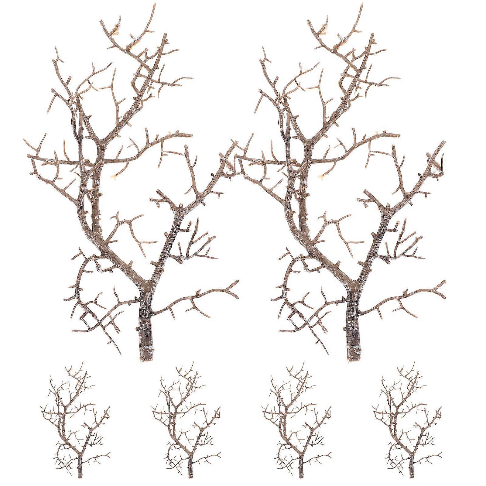 6pcs Artificial Tree Branches DIY Witch Antler Twigs Dried Plastic Branches