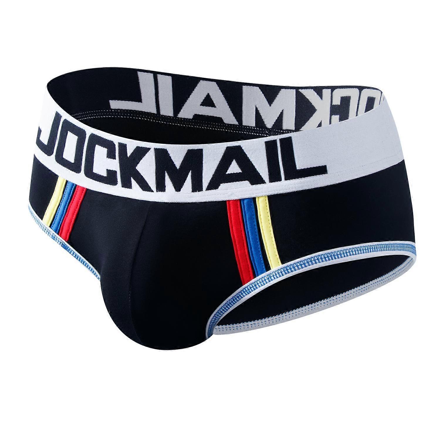 Briefs JOCKMAIL Cotton Built-in Scrotal Pouch Men's Underwear Colour Blocking Breathable Soft Comfortable Daily Leisure Underpants