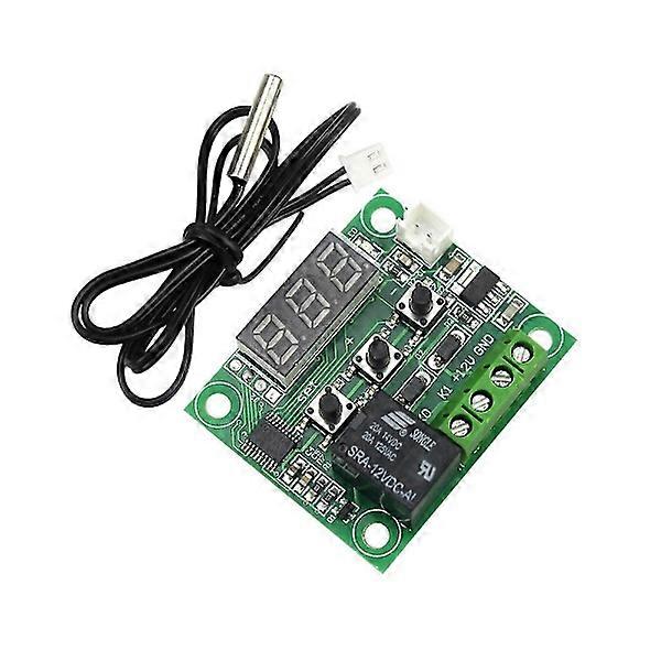 2 pcs W1209 temperature controller module, DC 12V micro digital thermostat, -50-110°C, with waterproof NTC P