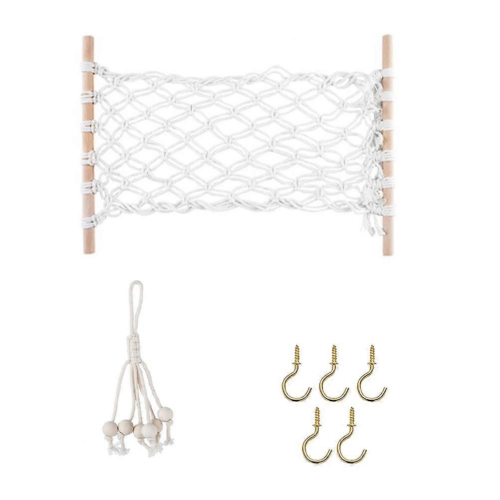 Assorted Color Cotton Rope Fruit Hammock for Home Use Hanging Kitchen Storage 1 Set