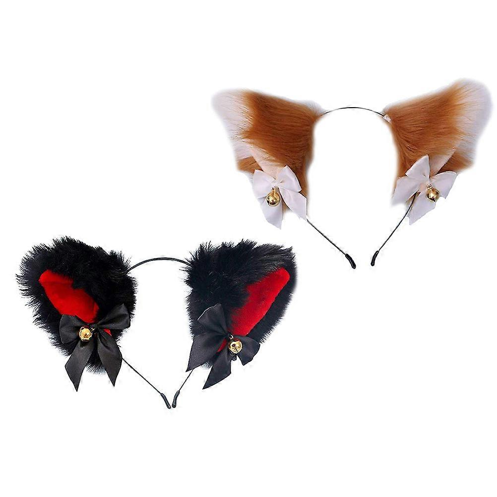 Here's a refined and engaging product description for your **2pcs Plush Cat Ear Headband**:
**2pcs Plush Cat Ear Headband – Stylish Female Party