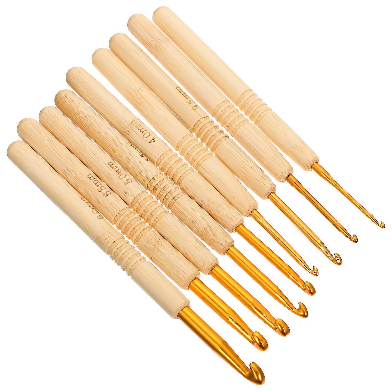9 Pcs Crochet Needle Set For Craft Supplies 2.0mm To 6.0mm Smooth Tip Knitting Tools