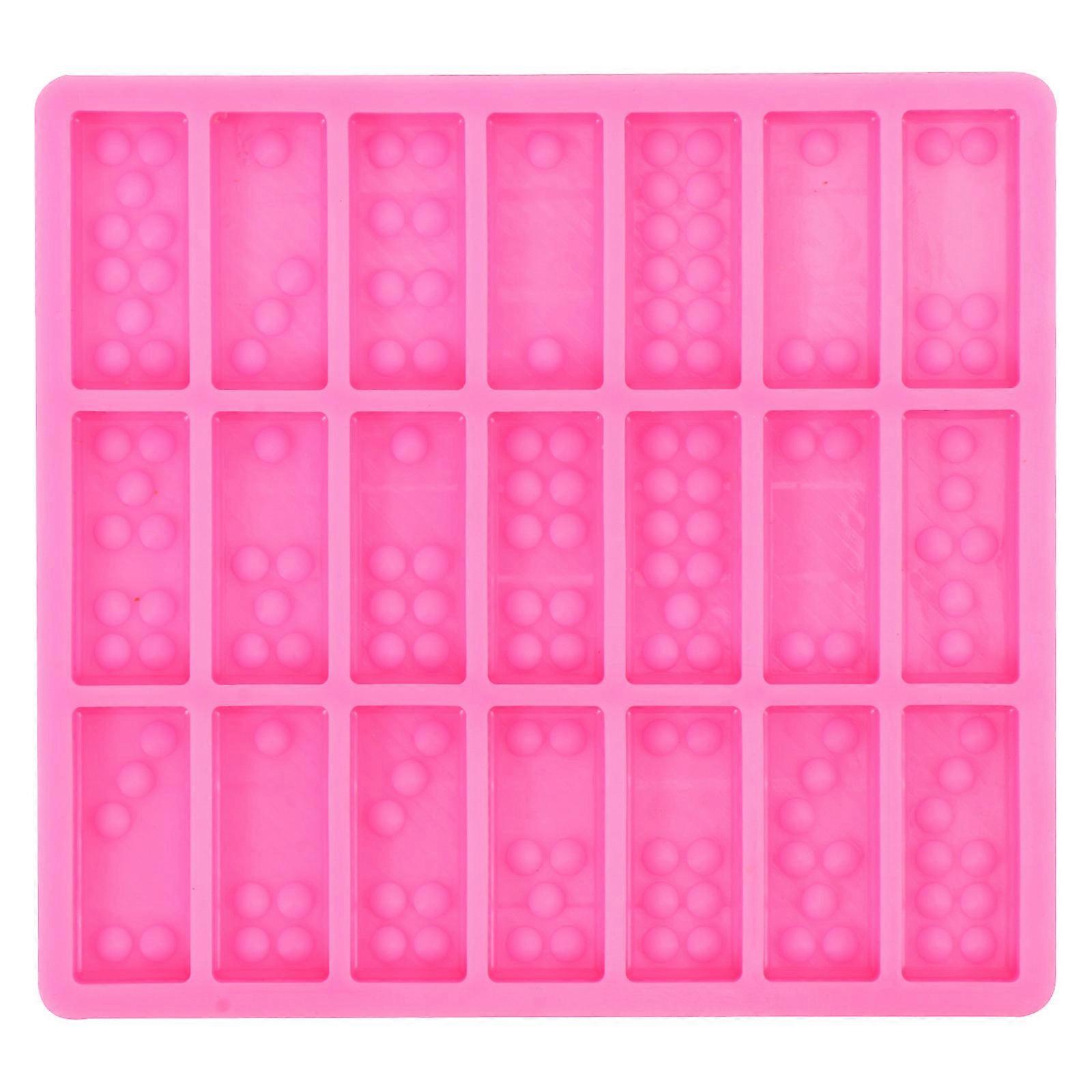 Silicone Domino Fondant Mold Flexible Cake Decoration Tool for Chocolate, Candy, Cakes, and Jelly Easy to Clean & Versatile for Baking and Party