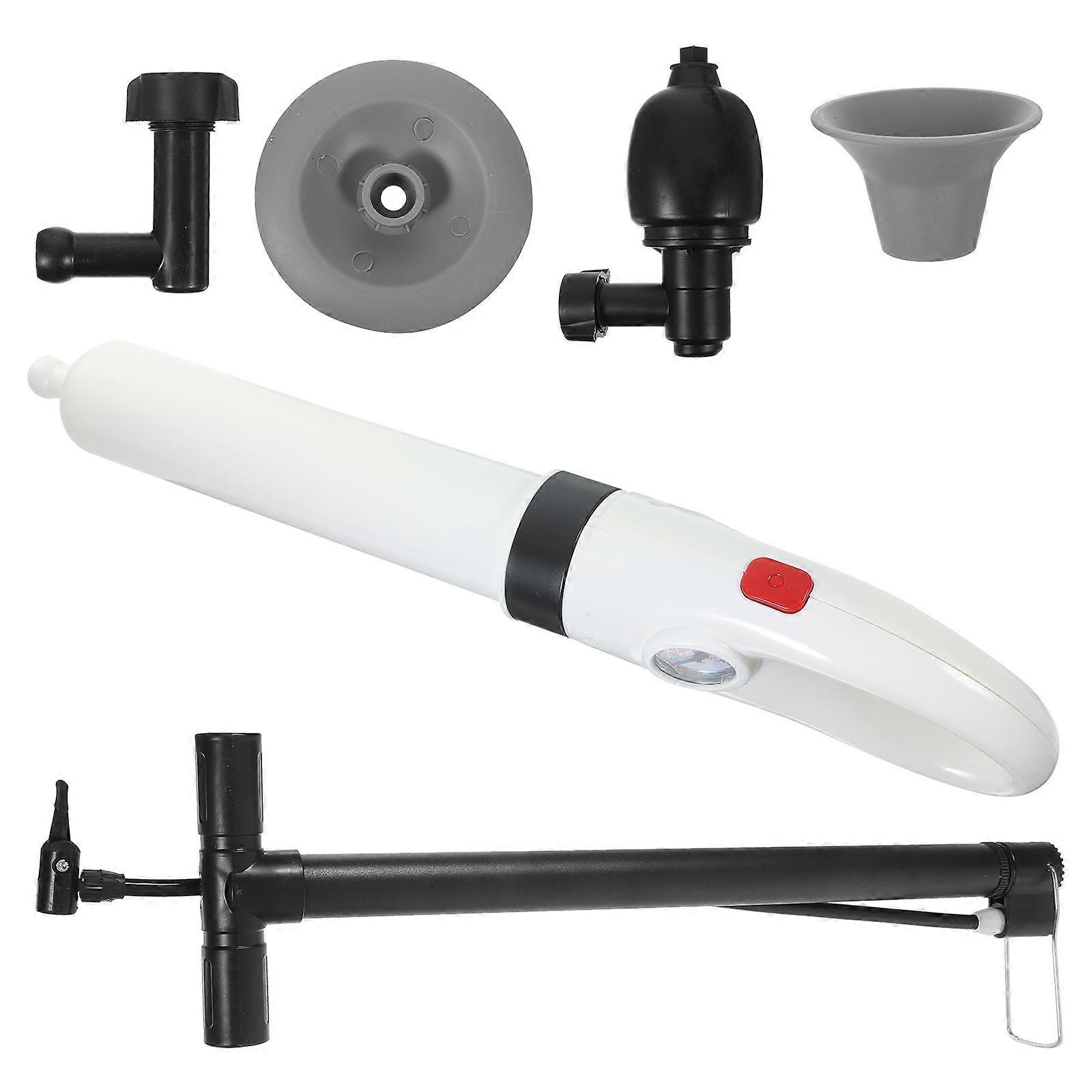 Sink Plunger Drain Clog Remover Bathroom Kitchen Utility Sinks 50X10Cm White 1Set