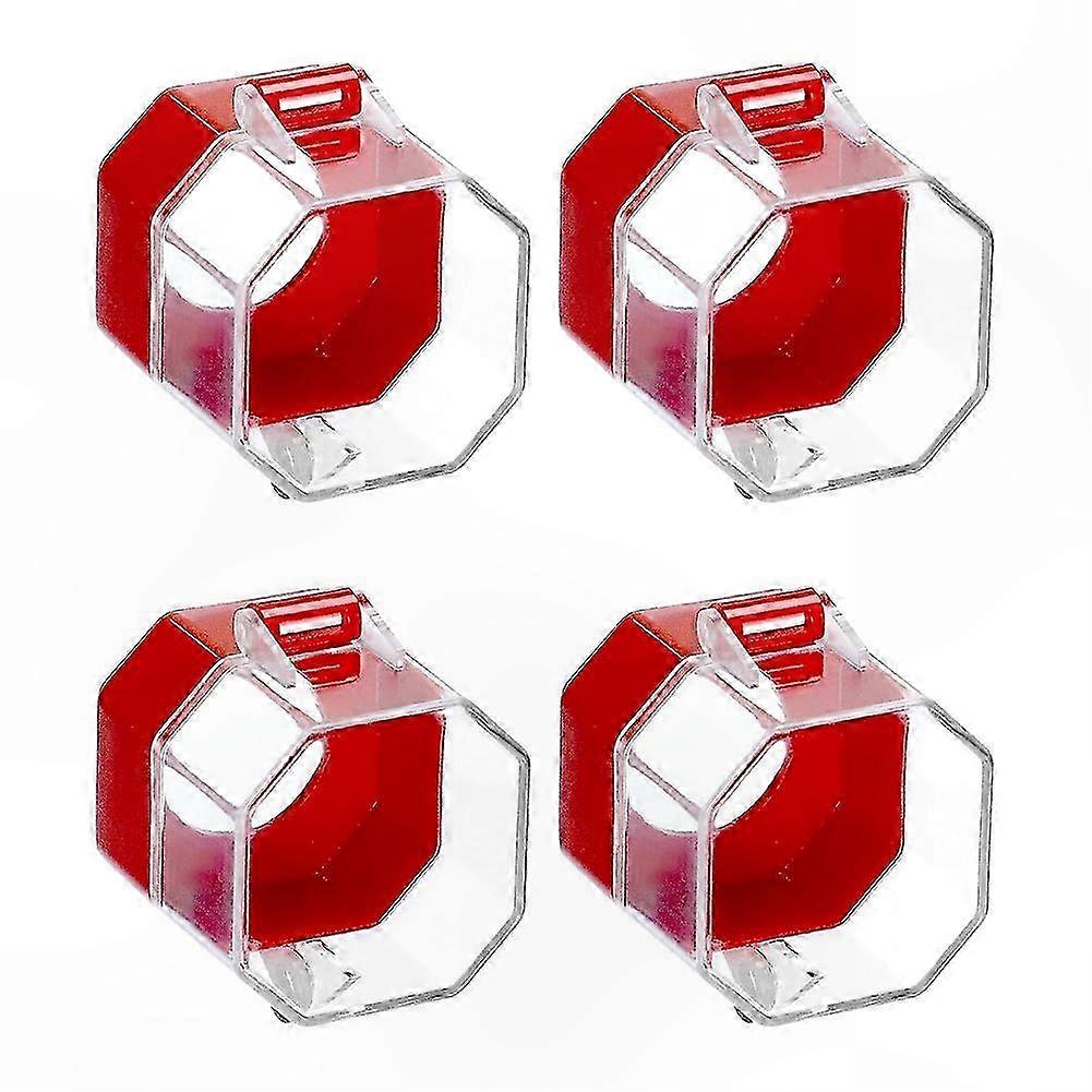 Plastic Switch Cover Protectors, 4 Pack Lockout Covers for Toggle and Push Button Safety