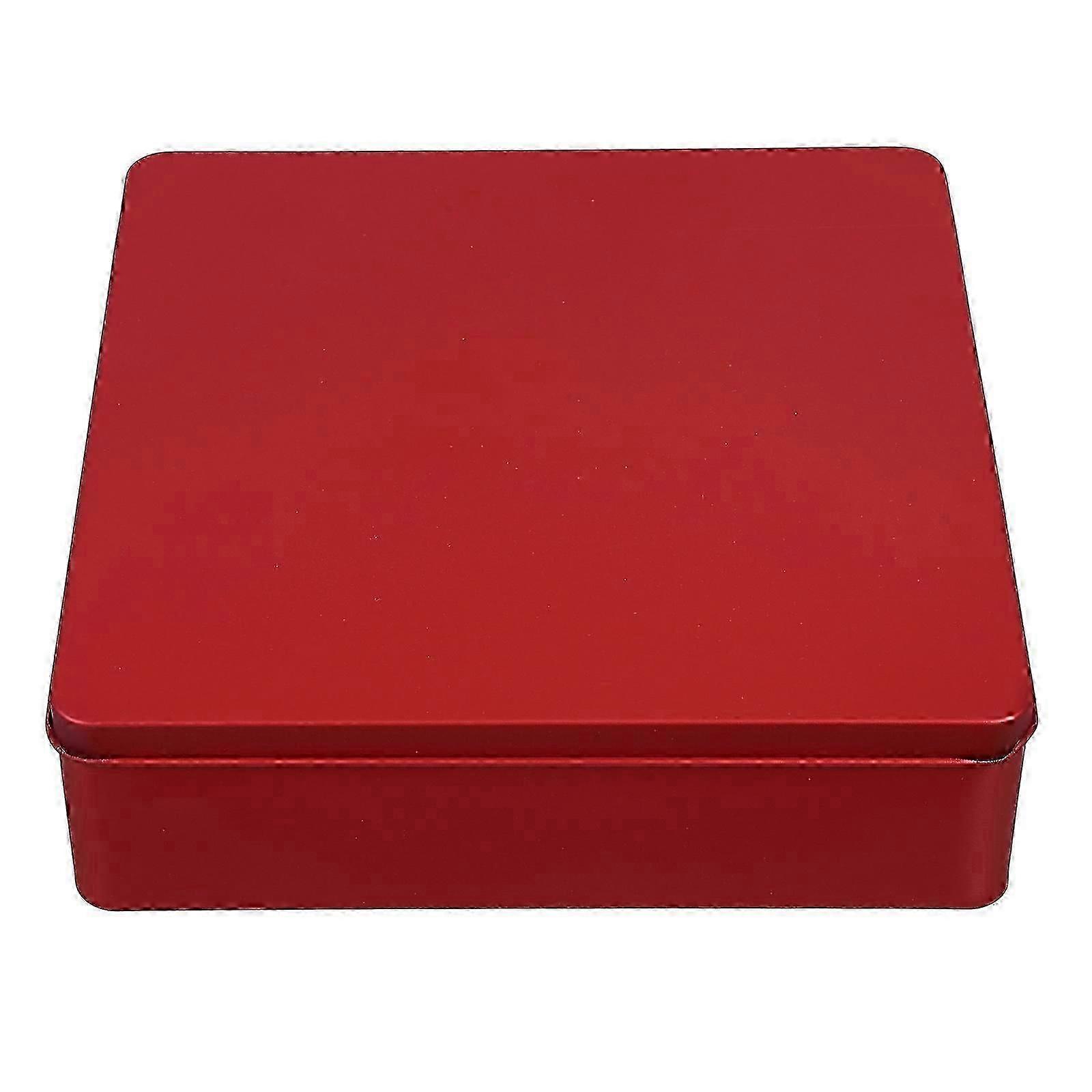 Empty Square Candy Tin Classic Decorative Tinplate Box Reusable Candy Cookie Box