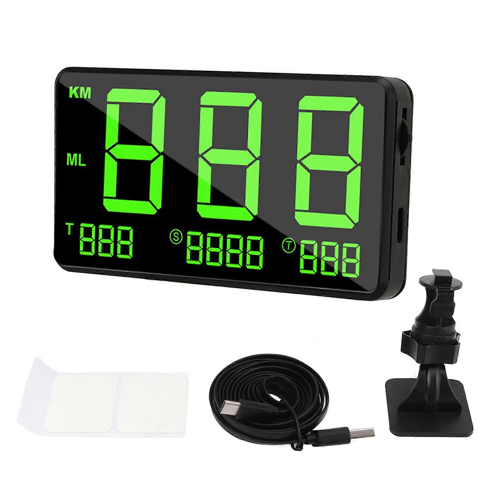 GPS Speedometer Car HUD with Fatigue Alert
