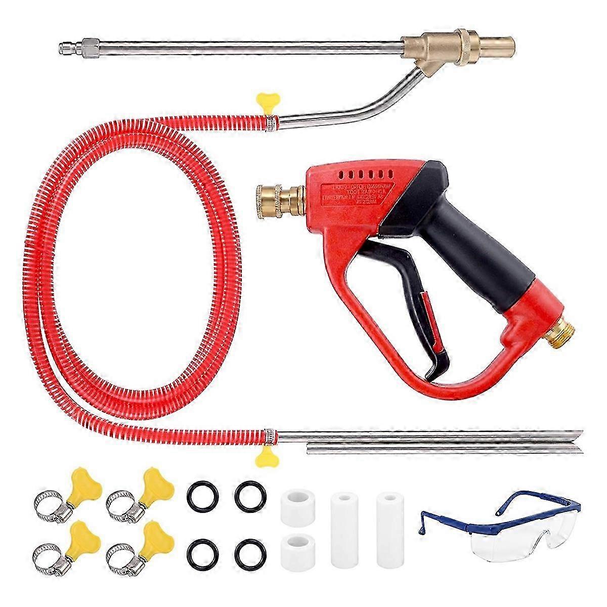 High-Pressure Washer Sandblasting Kit with Gun and 4 Nozzles for Cleaning Tasks