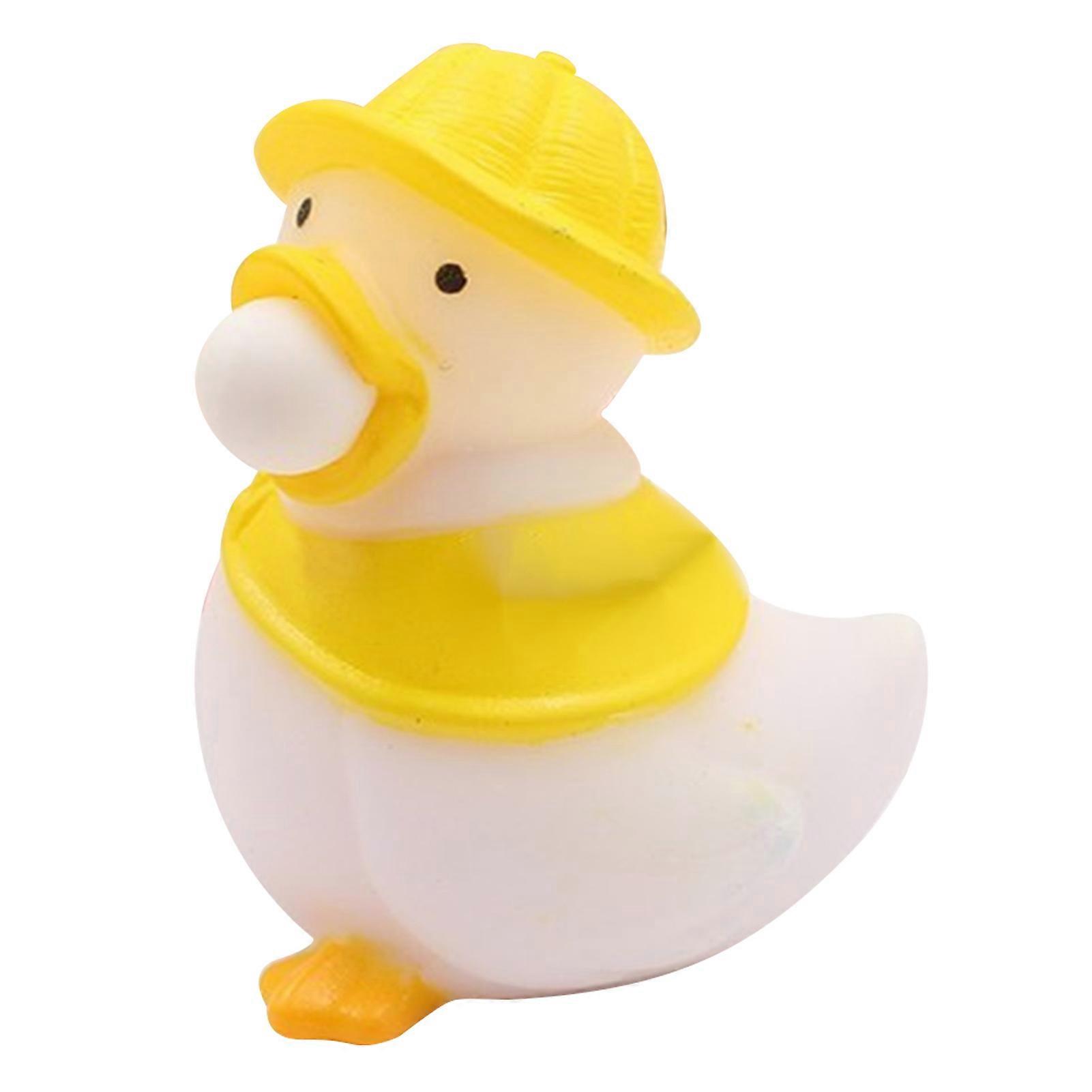 Stress Ball Duck Squeezy Bubbles Reduce Anxiety Soft Stretchy Ball for Children and Adults Yellow