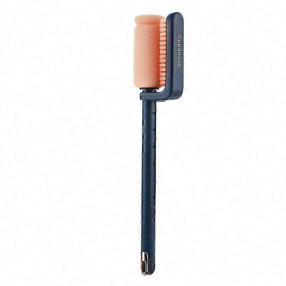 Double-Ended Telescopic Cup Brush for Deep Cleaning Milk Bottles & Narrow Spaces