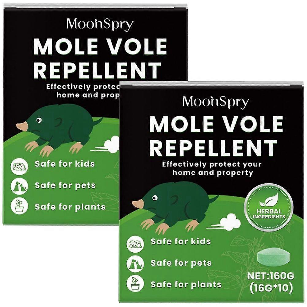 Mole Repellent - Powerful Vole Gopher Groundhog Rodent Repellant for Outdoor Lawn Garden Yard - Safe and Effective Gopher Mole Deterrent, Armadillo Re