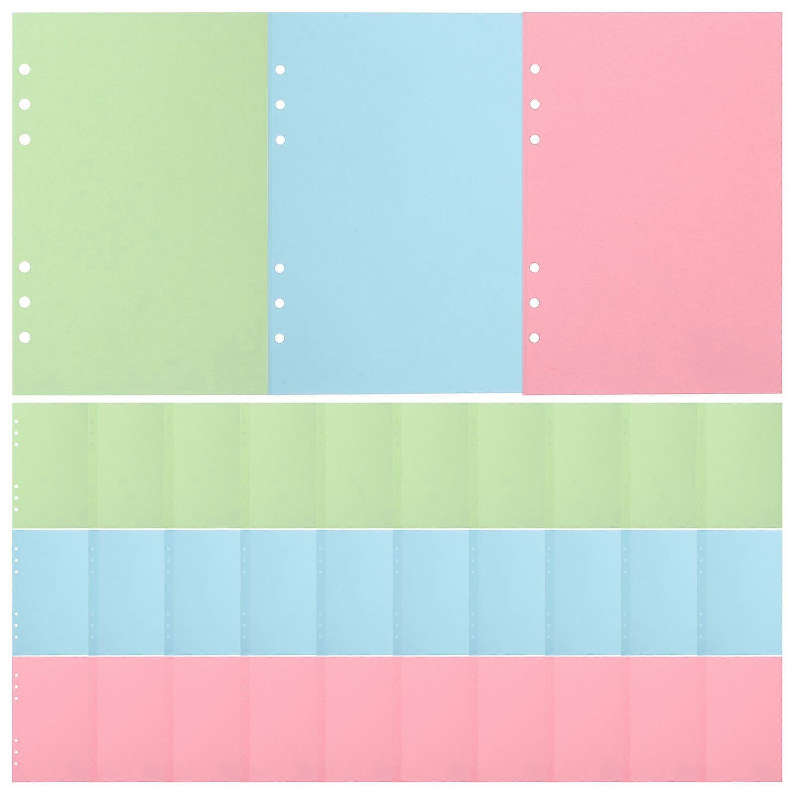 Smooth Touch Assorted Color Notebook Refill Paper for Writing with Craftsmanship 3 Books