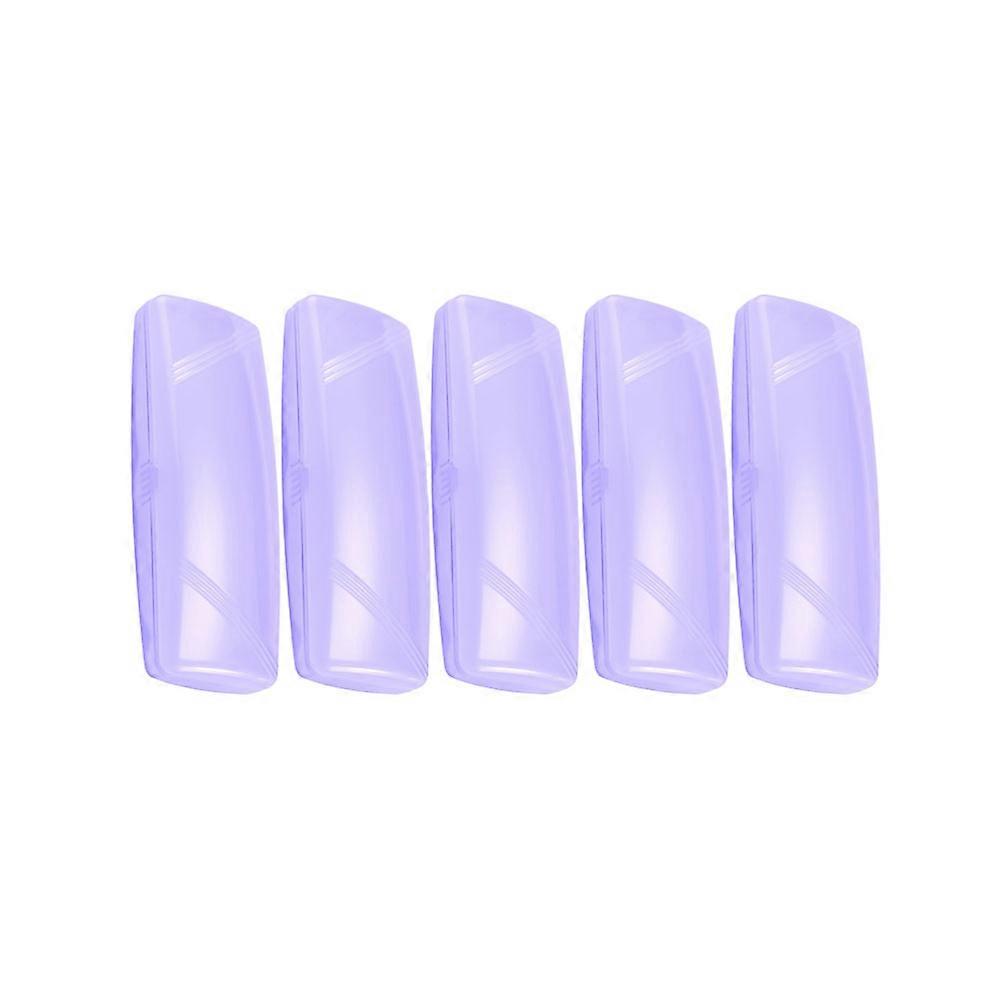 Here's a refined product description for the **5pcs Portable Transparent Plastic Eyeglasses Case** you mentioned:
### 🌈 **5 Pack Portable