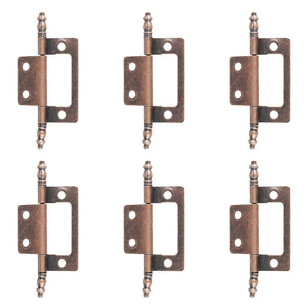 Flexible Iron Cabinet Hinges For DIY Enthusiasts Home Use 8.3X2X0.5CM Stable Installation 6 Sets