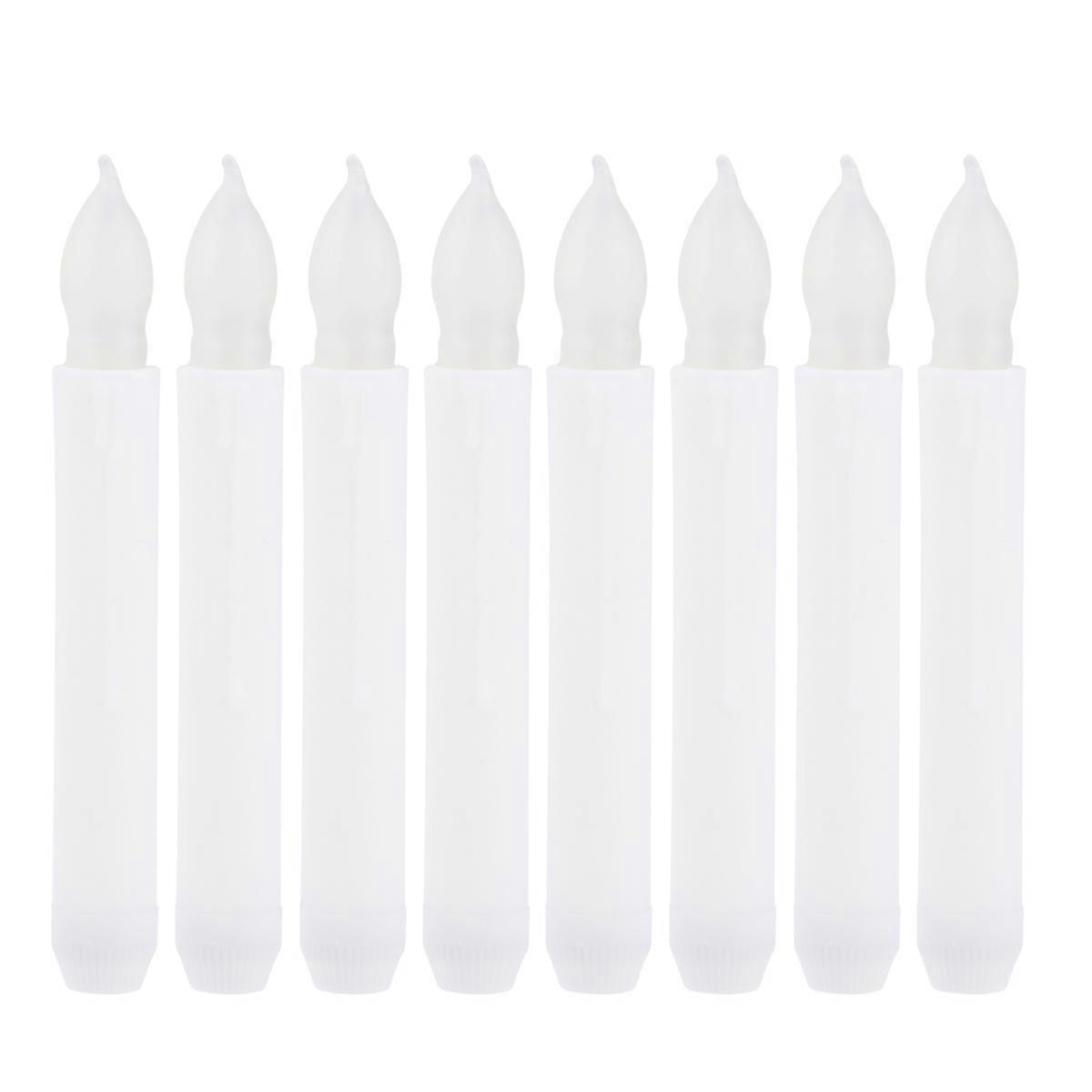 12 Pcs Battery Operated LED Simulation Candles with Real Flickering Effect for Home Decor and Party