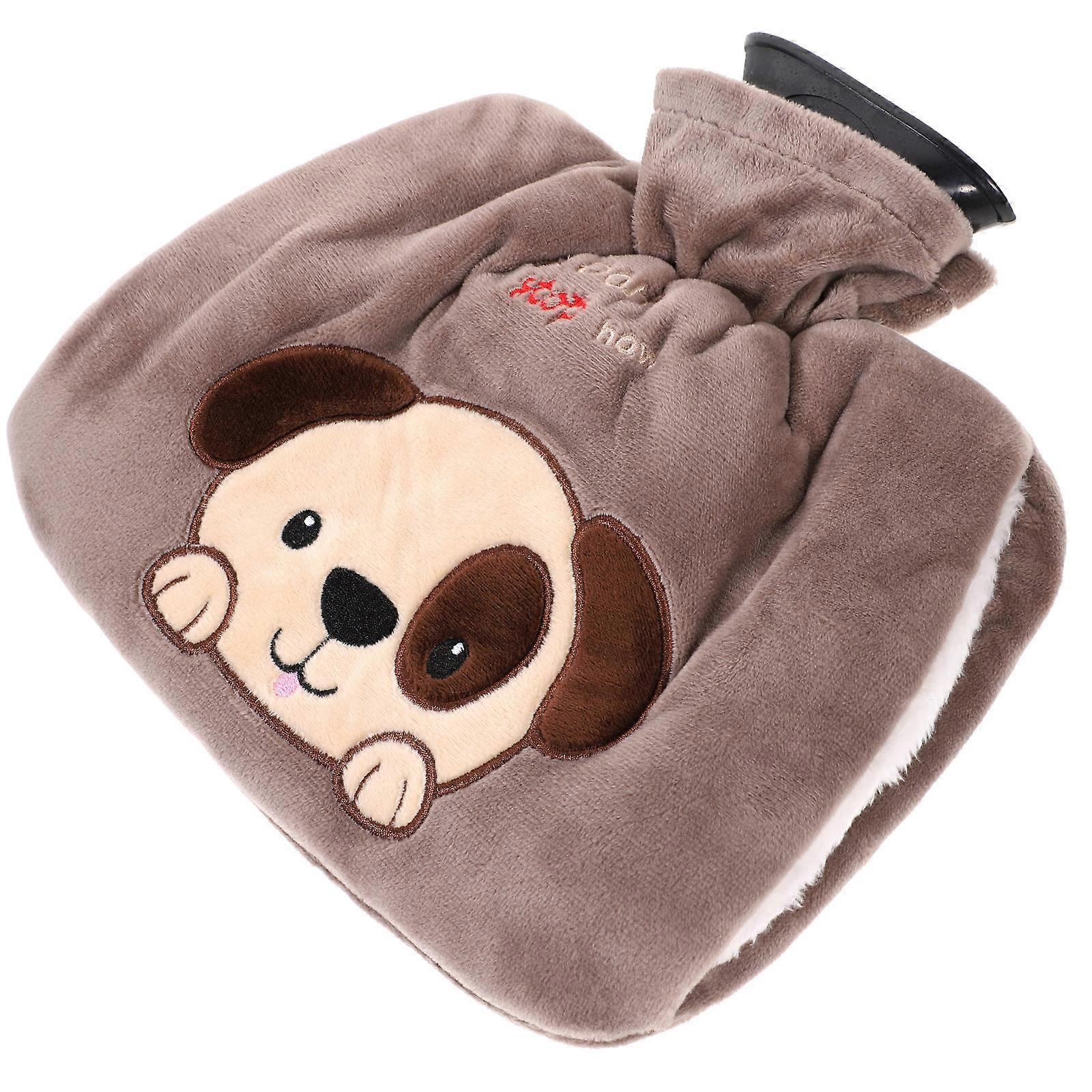 Heat Retention Hot Water Bag Plush Cartoon Shape Hand Warmer For Cold 1Set