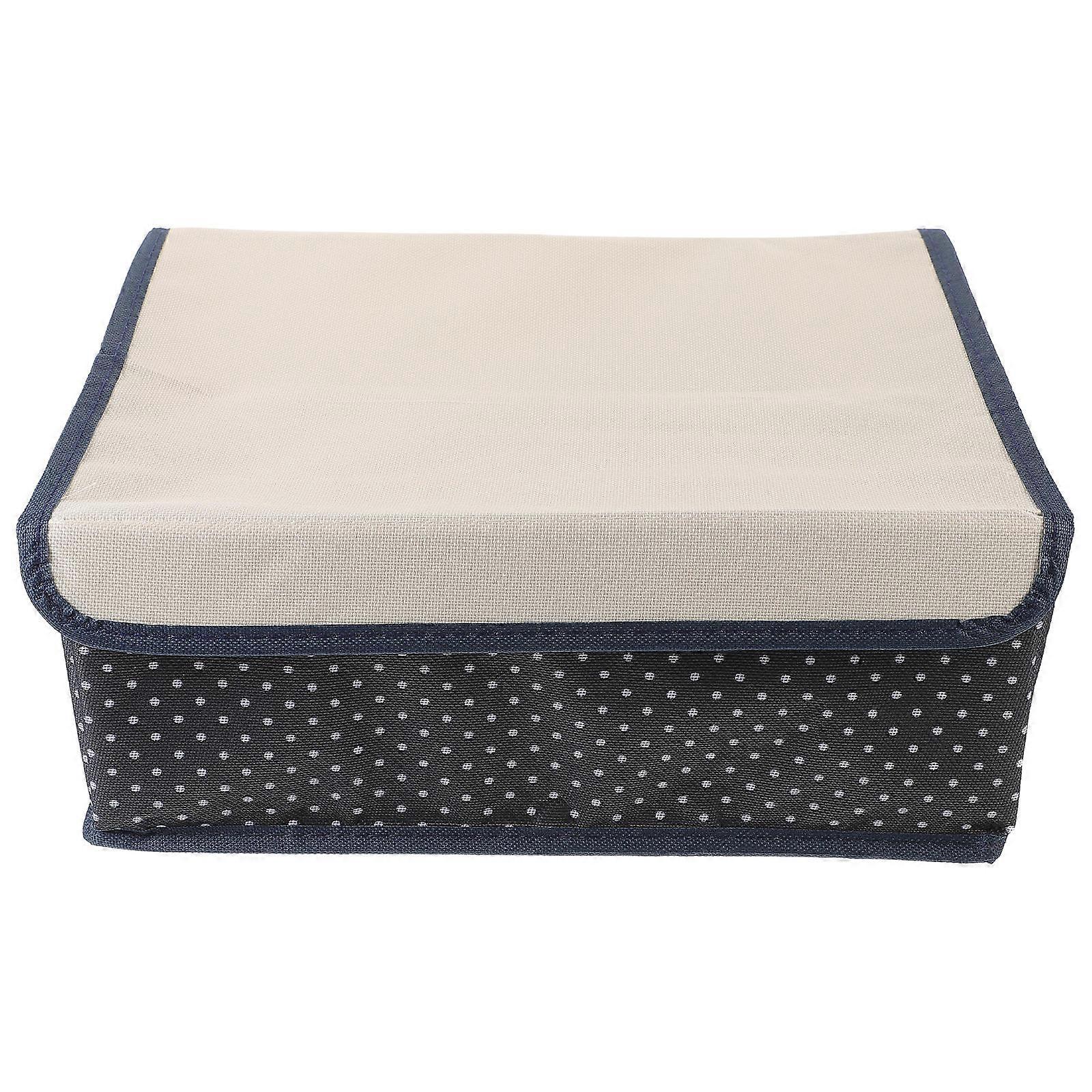 Underpants Organizer Dark Fabric Space-Saving Foldable Pants Organizer for Stuff Holding