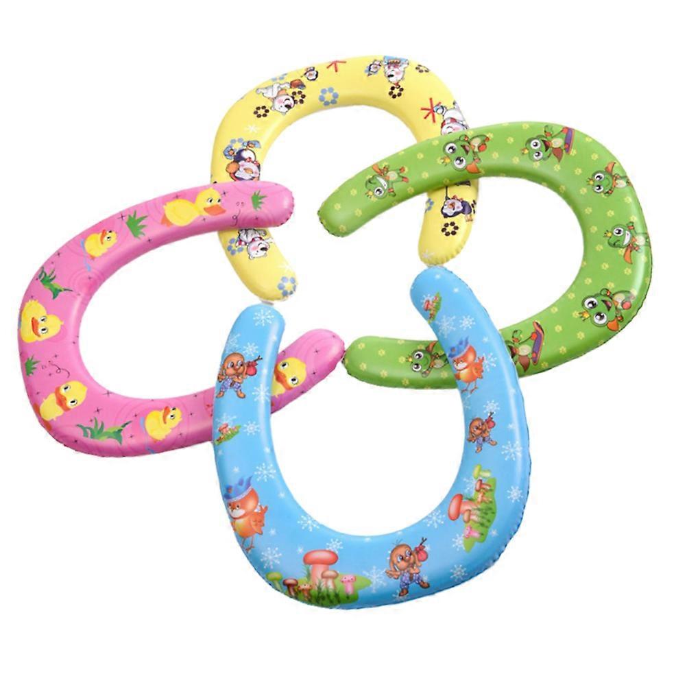 Child Potty Seat 4Pcs Round Toilet Seat Cover For Toddlers Anti-slip Portable Lightweight Excellent Comfort