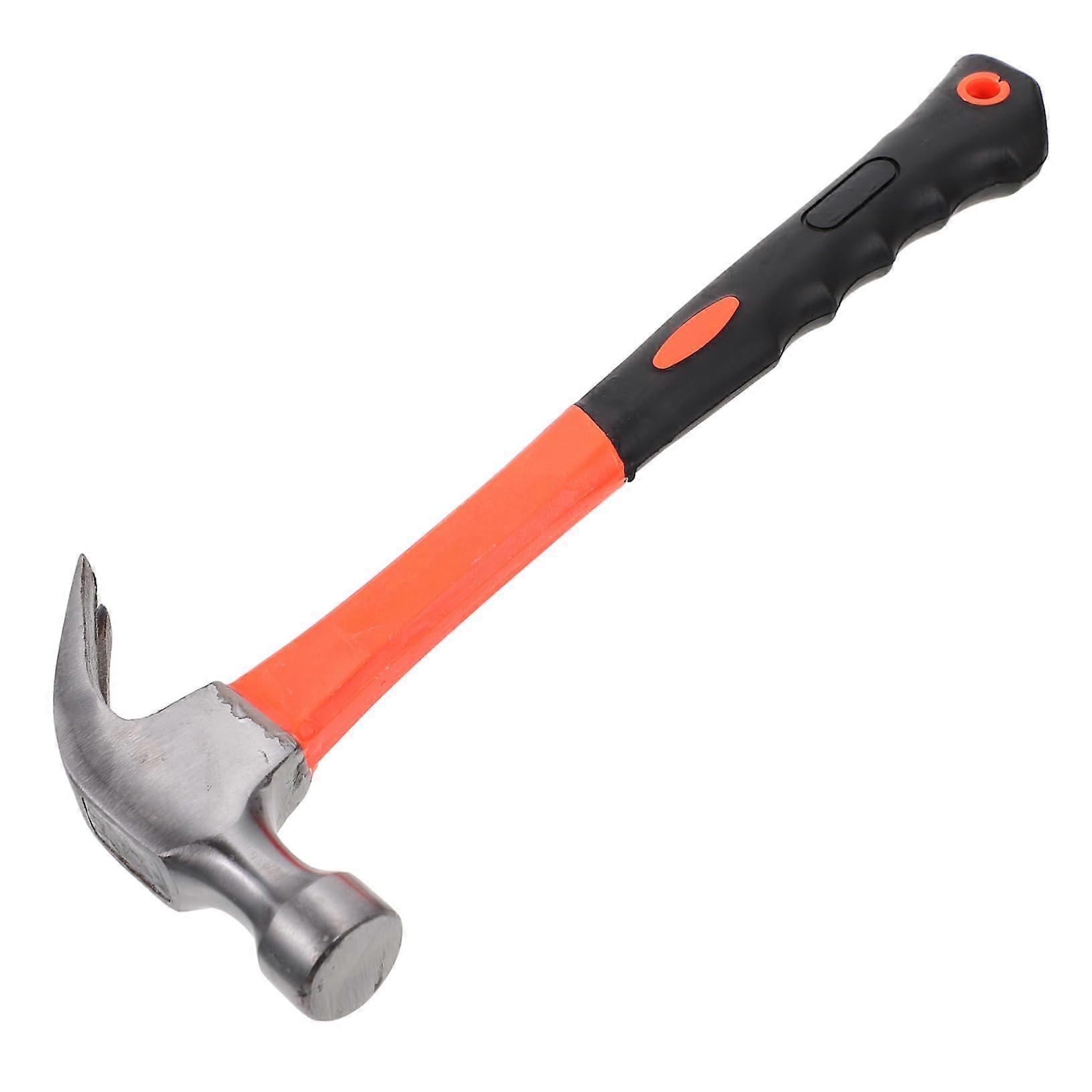 Claw Hammer for Woodworking with Non-Slip Plastic Handle, Lightweight Nail Hammer for Professional Carpenters and Versatile Applications