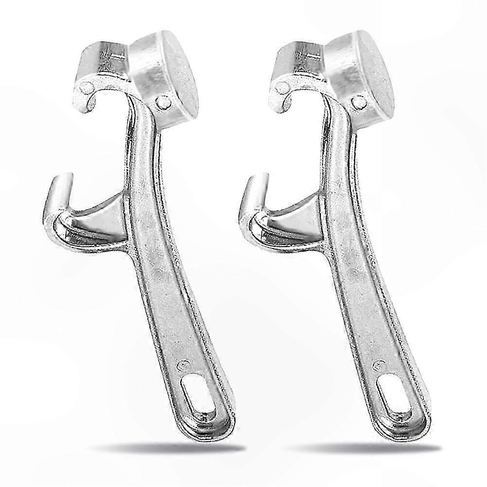 2er-Pack Eimerdeckelschlüssel aus Metall, langlebiges 5-Gallonen-Eimeröffnerwerkzeug aus Aluminiumlegierung