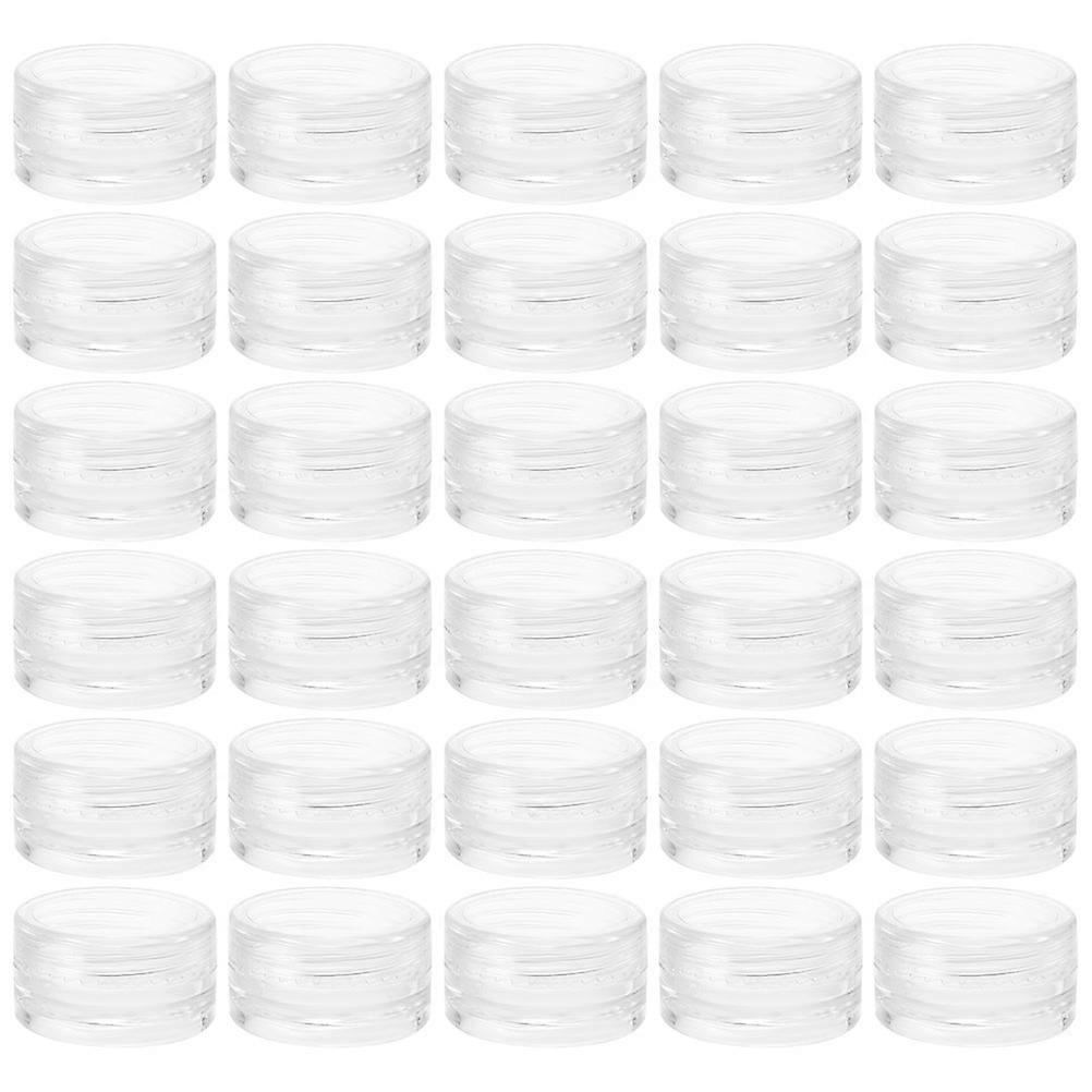Transparent Cosmetic Bottles with Lids for Pieces Small Storage Jars
