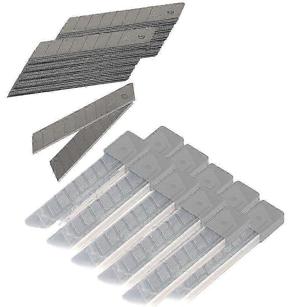 100 Pcs Snap Off Replacement Blades for 18mm Utility Knife - 4 Cutter Blade Refills with Storage Case