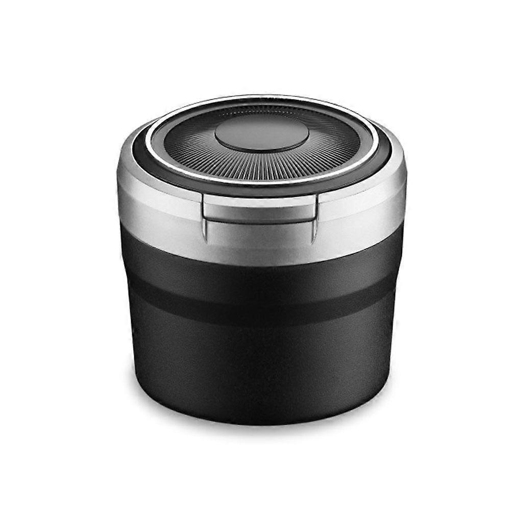 LED Flip Cover Ashtray with Interior Light Mini Car Tabletop Odor Control Portable