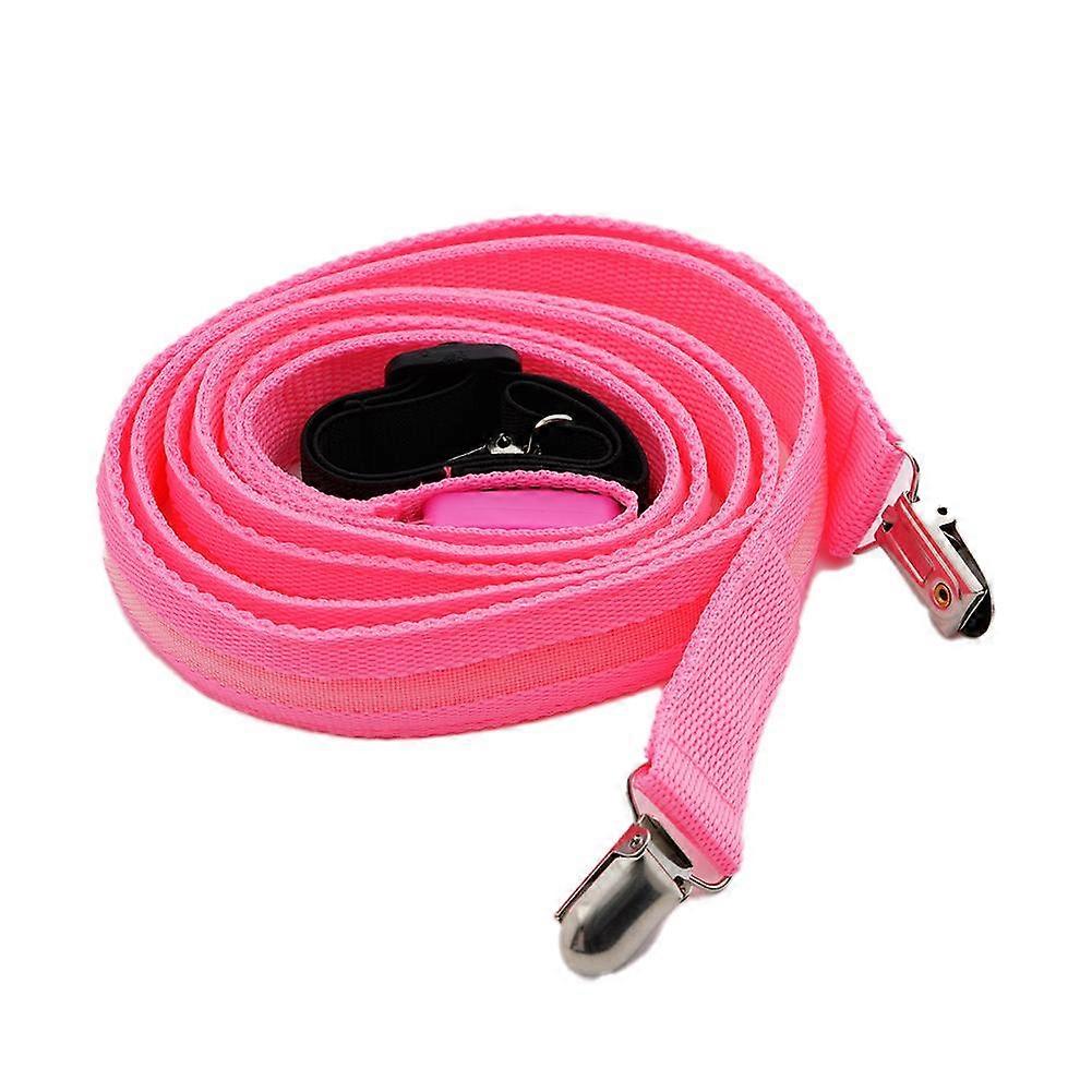 LED Suspenders With 4 Light Modes Glowing Elastic Straps For Party Rave Club