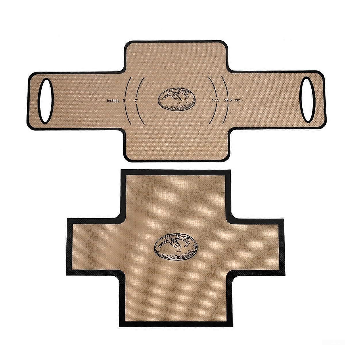 2 Pack Silicone Bread Loaf Inserts Non‑Stick Heat Resistant Liners for Easy Baking Black