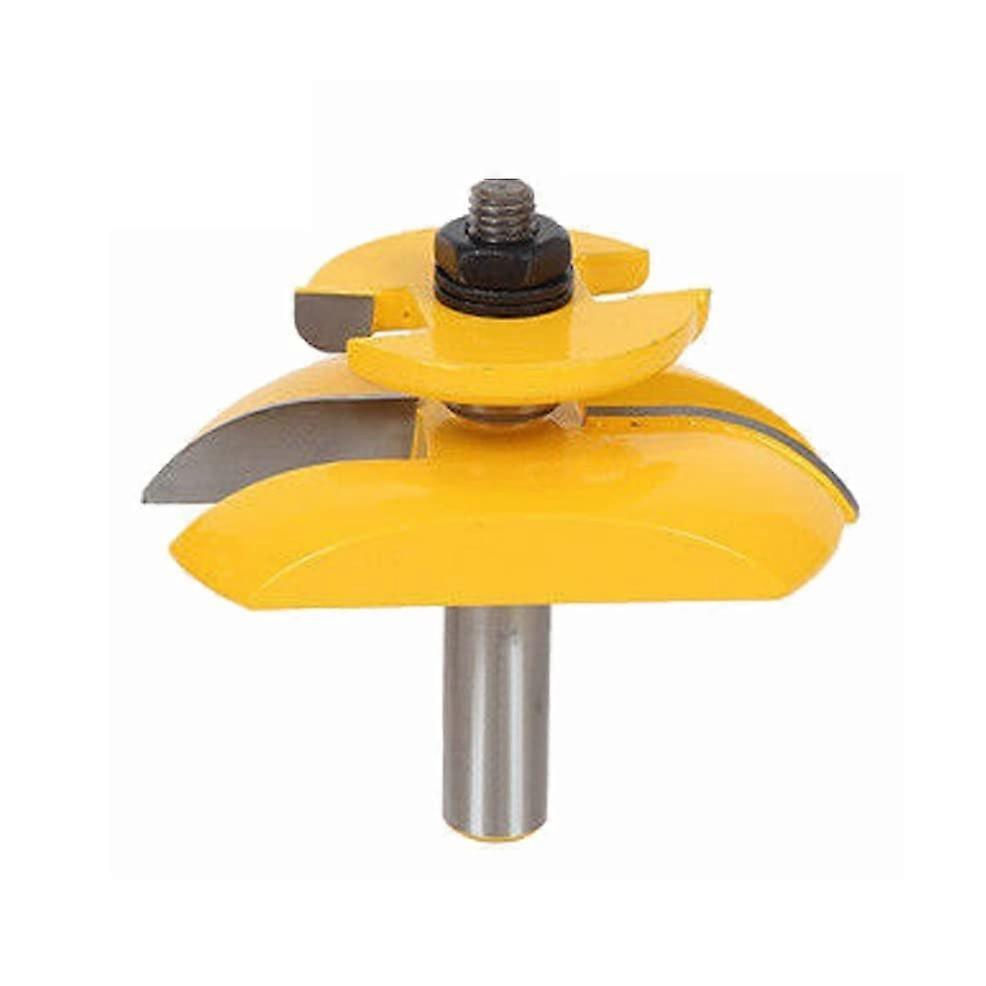 End Mill Wood Carving Raised Panel Router Bit With Backcutter Cove 1/2 Inch 12.7 Millimeters Diameter 3-1/4 Pin Bit