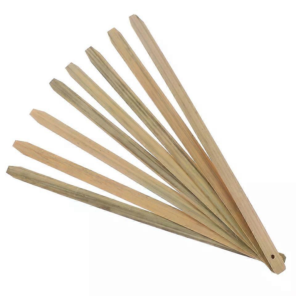 Bamboo Fan Handles, 8 Pcs DIY Handheld Grip Making Kit for Craft Projects