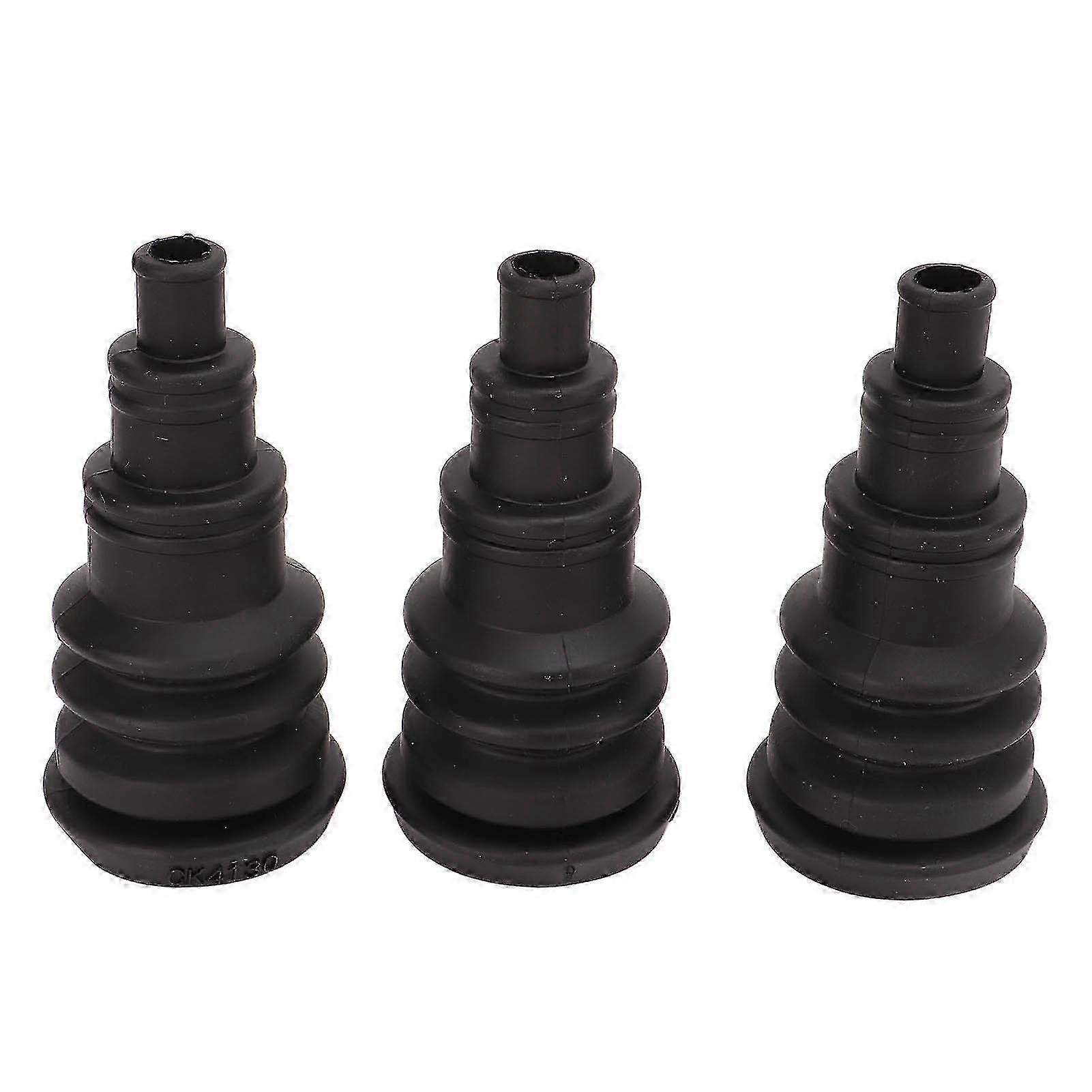 Improved Firewall Boot Harness Protection Sleeve - Black Rubber for Universal Wire Bundles 3/8in to 1in