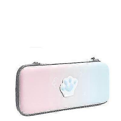 Carrying Case for Nintendo Switch OLED, Cat Paw Travel Bag, Blue