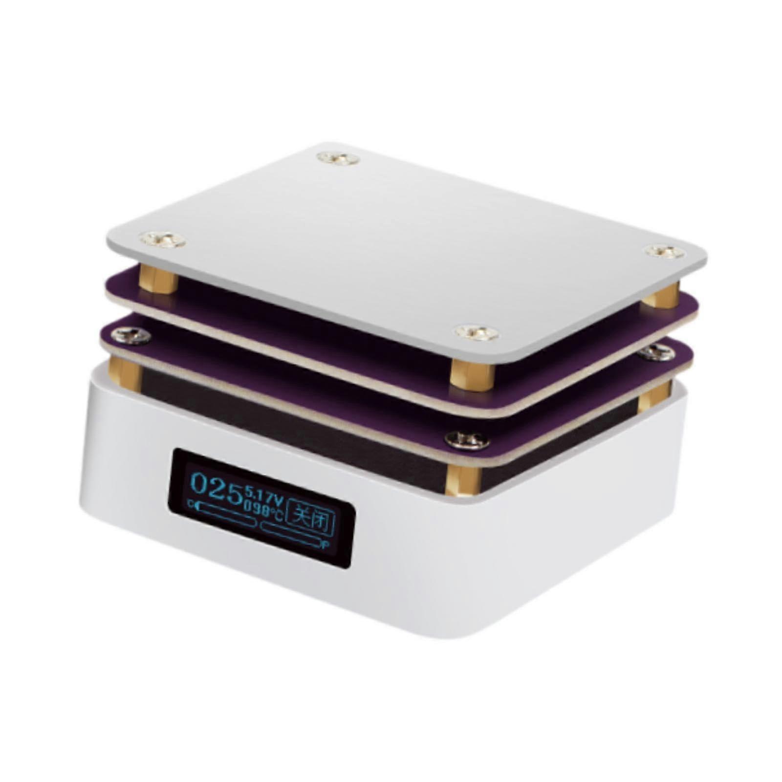 Electric Soldering Hot Plate with LED Display Constant Temperature Mini Preheat Station for PCB Repair