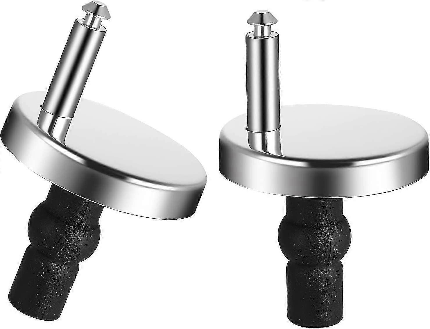 Toilet Seat Fixing Hinge Set - Replacement Screws, Base Length 50mm, Pair
