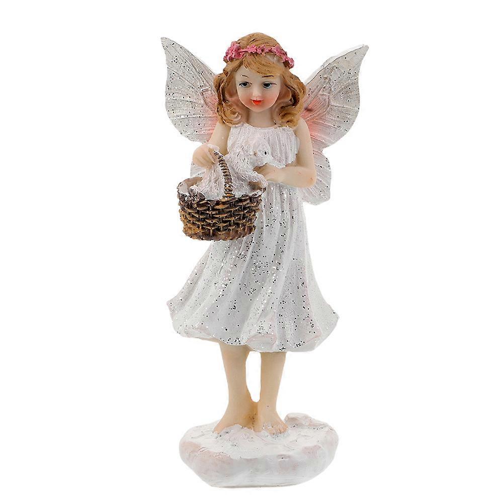 Cute Resin Fairy Statue – Festive Table Ornament for Indoor Decoration – Enhances Interior Design