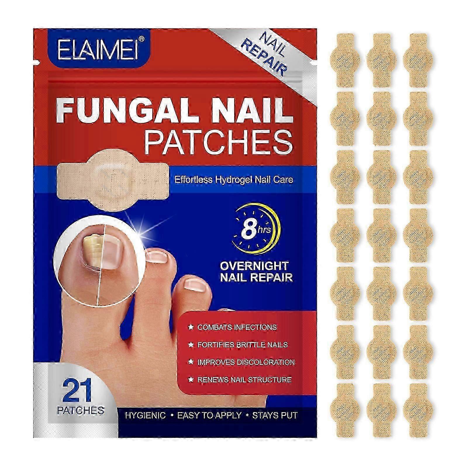 21/32 buc Plasturi de unghii fungici Repararea unghiilor deteriorate Patches