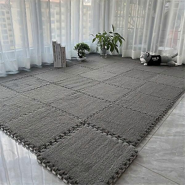 Polyester carpet, 12 square pieces, can be freely designed and laid out