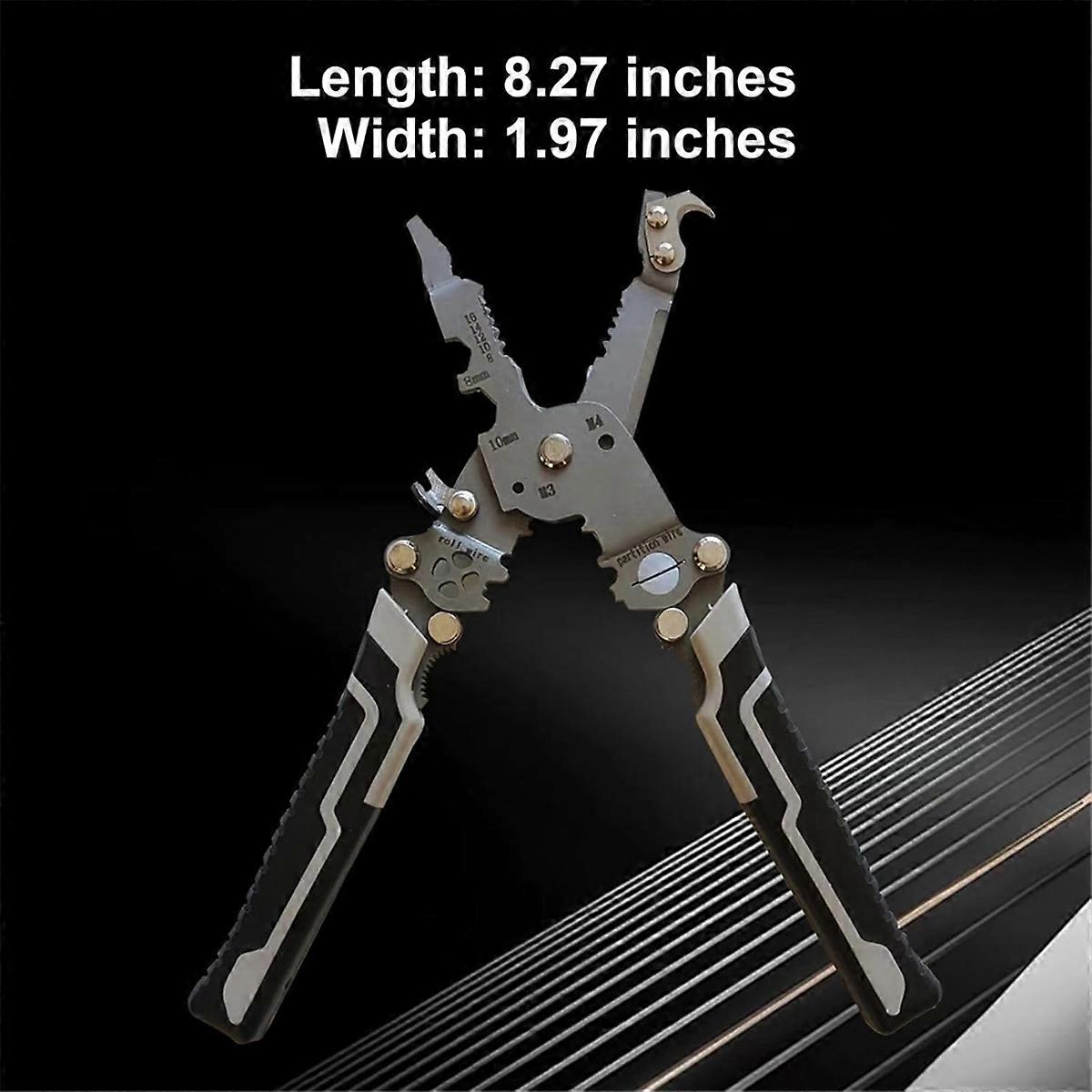 Wire Stripper Crimper,18 in 1 Foldable Wire Stripper,Electric Wire Stripper,Quick Strip Wire Stripper